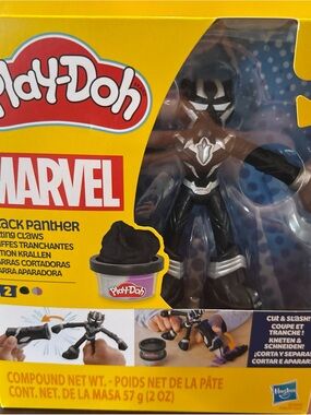 Play-Doh Marvel Black Panther Action Figure Set Marvel Cutting Claws Hasbro